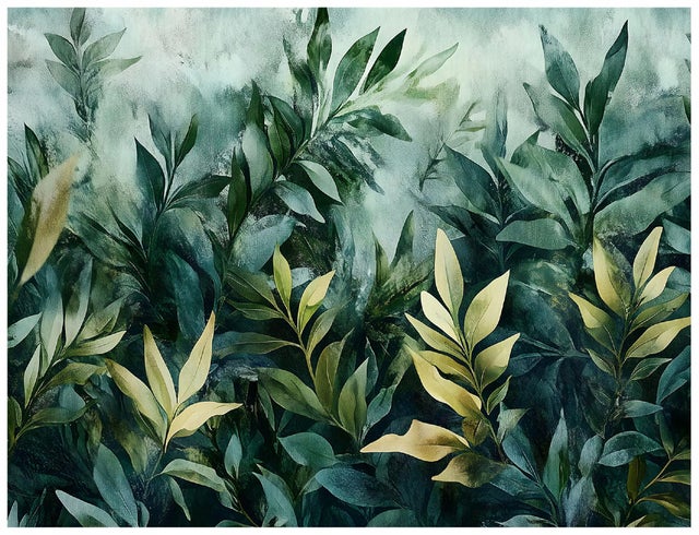 Fototapeta Liście Zielony Dżungla Natura 300x210 cm Tapeta Do Sypialni Salonu Kuchni Na Flizelinie