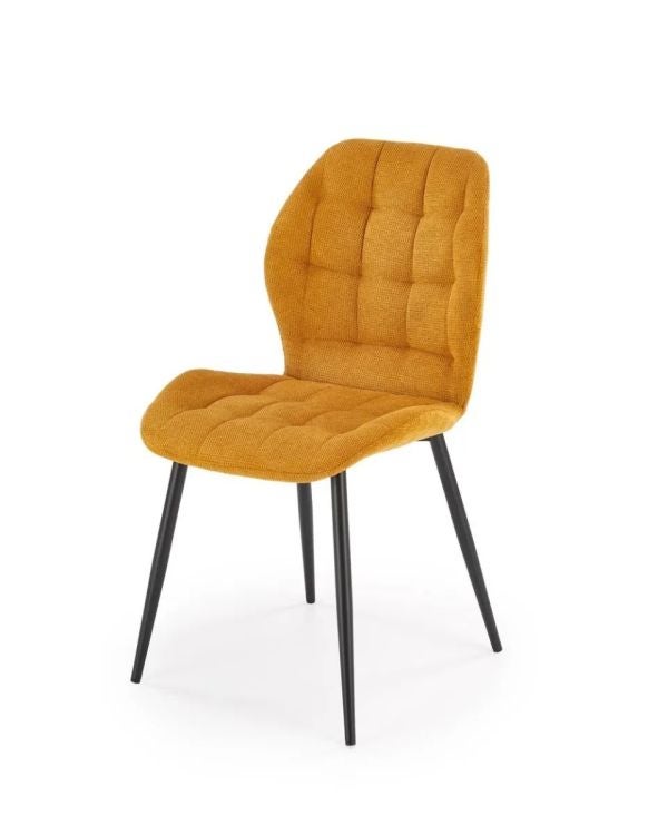 Krzesło tapicerowane K548 musztardowe
