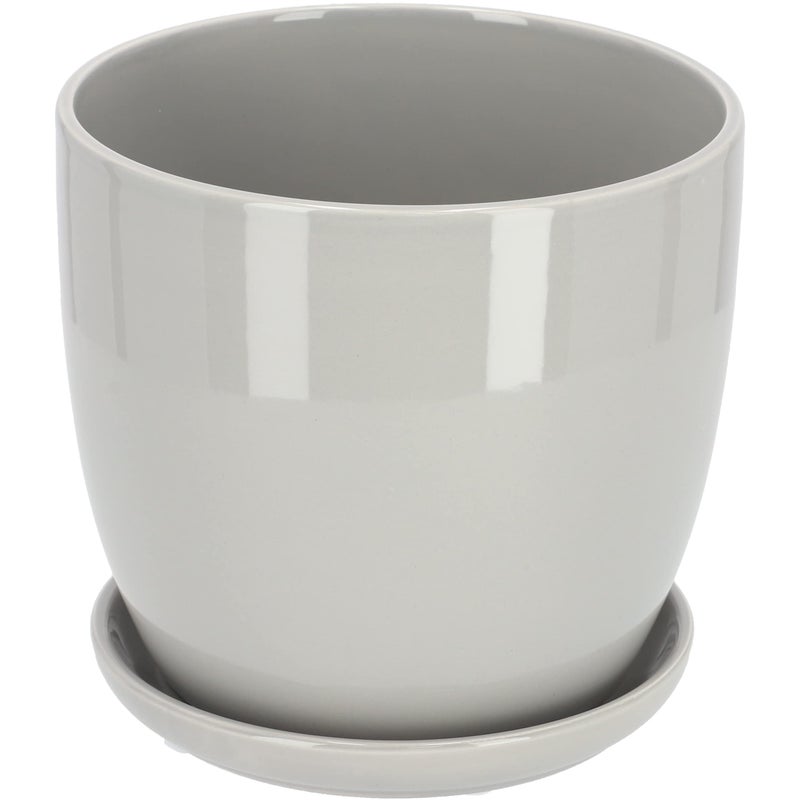 Doniczka 13cm donica osłonka ceramiczna podstawka - KOTARBAU