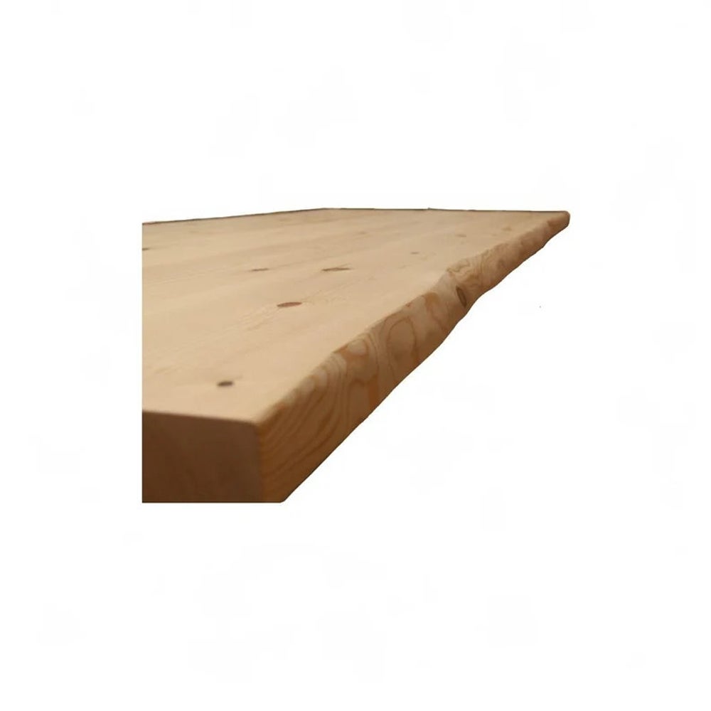 RAW WOOD® Table à manger | Modèle Gassan | Finition Dark | 160x75x80cm | Bord viv irrégulier | Pieds en fer - 3