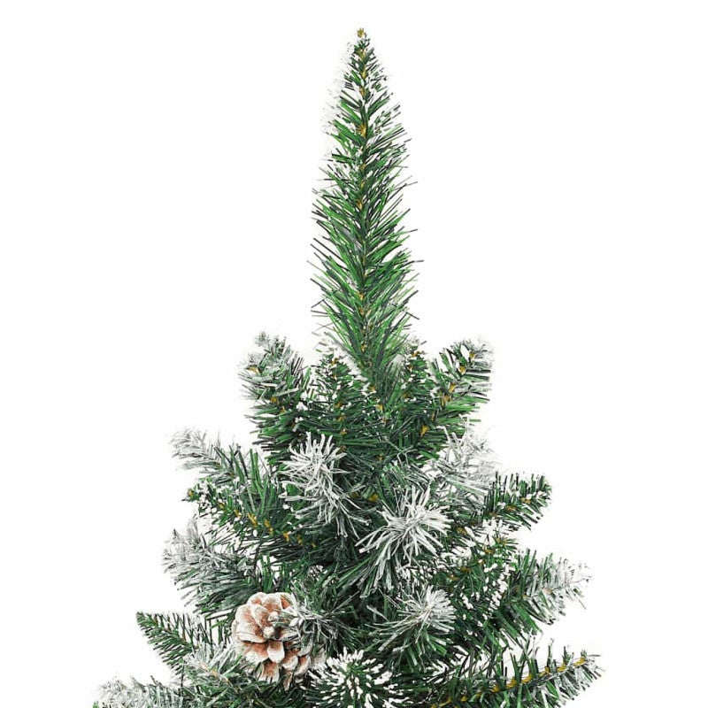 vidaXL Albero di Natale Artificiale Sottile con Base 180 cm PVC - 4