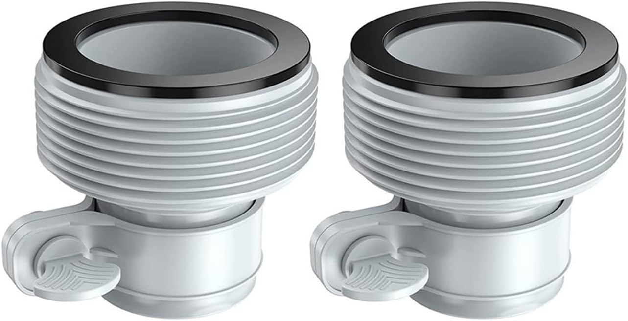 Adapter złącza pompy filtra basenowego, konwersja z 1,25 cala na 1,5 cala (2 sztuki)