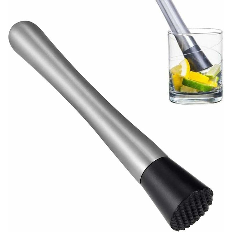 Bâton De Mélange Cocktail En Acier Inoxydable 22,5 Cm - Pilon à Fruits Et Glace