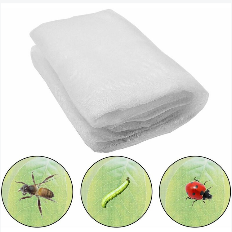 Siatka przeciw owadom, 60 oczek, 6 x 2,5 m, siatka ochronna przed owadami, siatka przeciw owadom do roślin, siatka ogrodowa, moskitiera ogrodowa, ochr