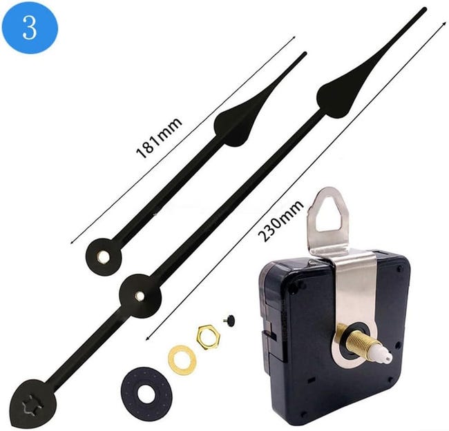MECCANISMO DI MOVIMENTO orologio al quarzo albero lungo 32 mm fai da te MECCANISMO DI MOVIMENTO orologio al quarzo albero lungo 32 mm fai da te