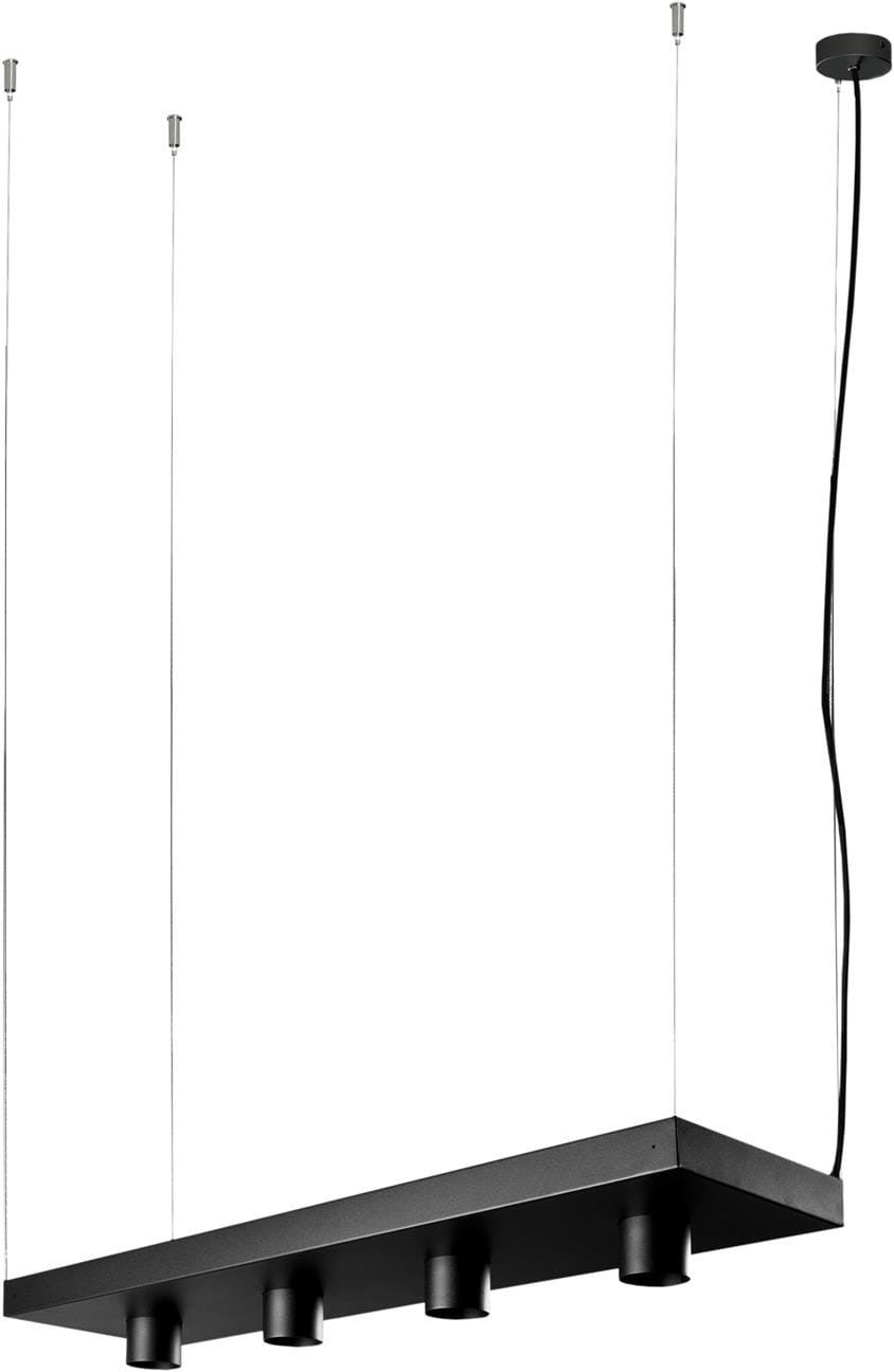 Lampa wisząca Plant czarna 4xGU10x35W loft wym: 160 x 80 x 22 cm metal Nowodvorski Lighting