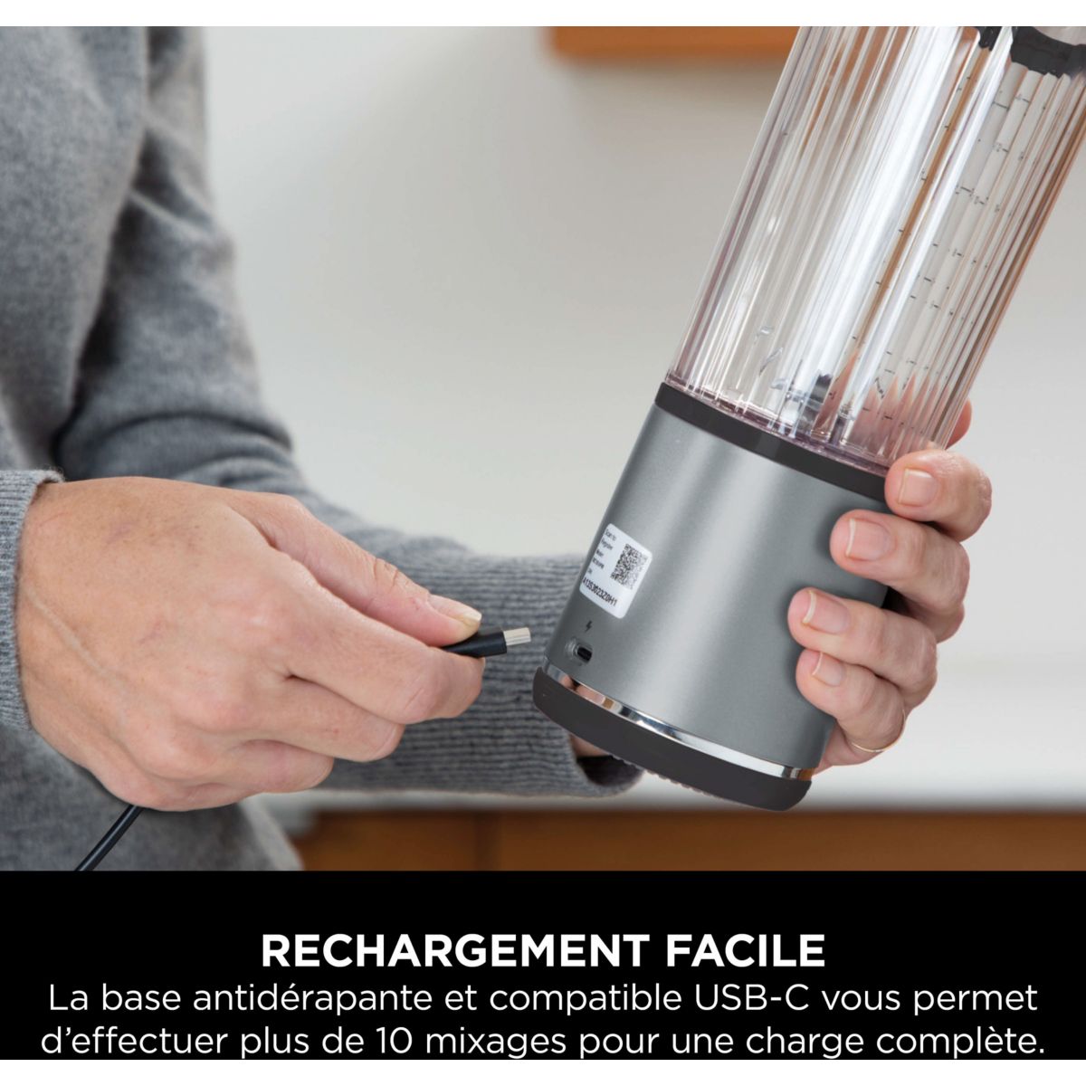 Blender NINJA blast BC151EUBK noir sans fil - 7