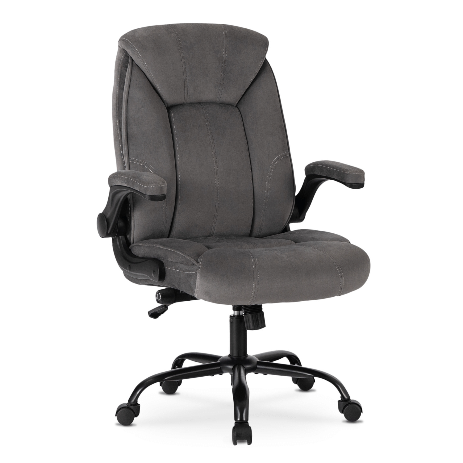 Fotel Biurowy Obrotowy Krzesło Do Biurka Ergonomiczny Szary COMFORT