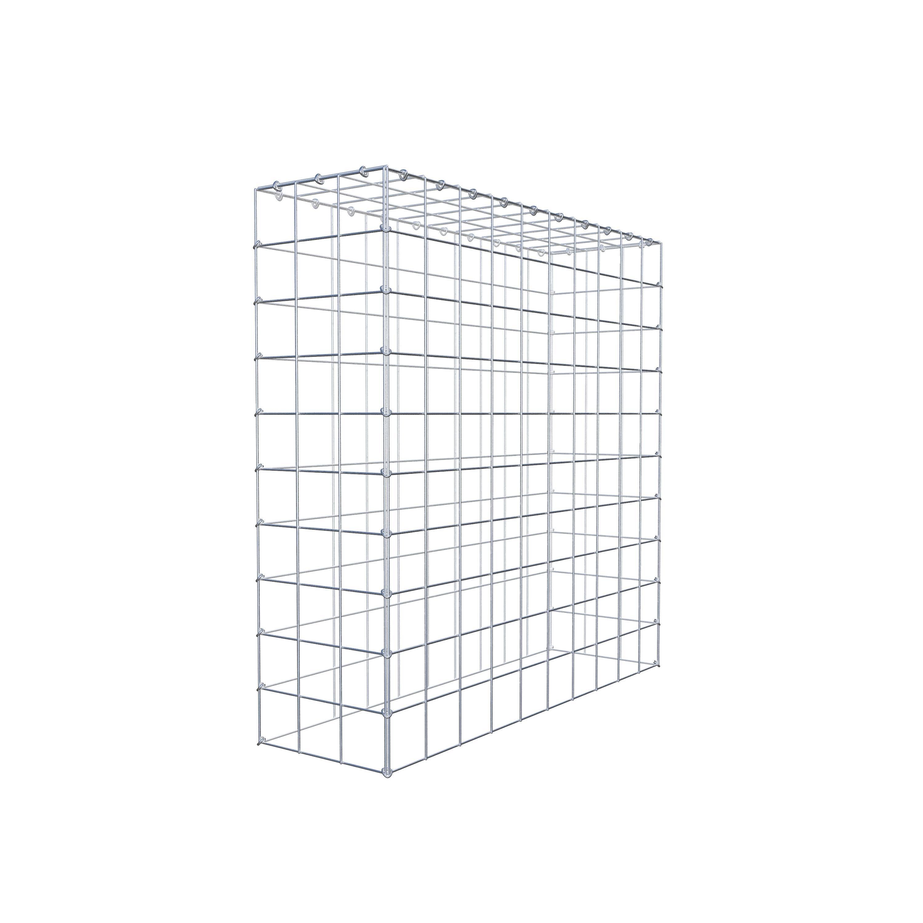Gavión para apilar en acero galvanizado 100x100x30cm (LxAxP), malla 10 x 10cm, Anillo en C, sin rejilla inferior - 5