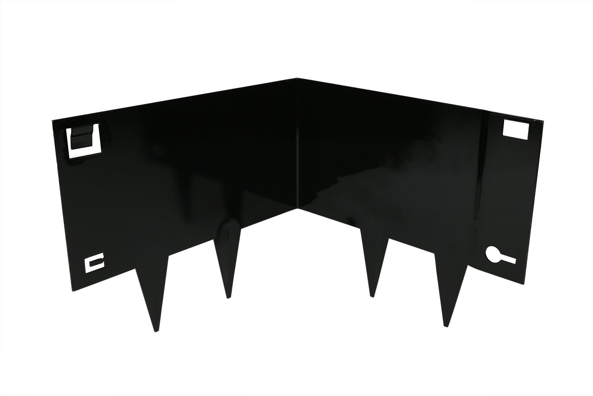 Wovar Bordures noires Coin intérieur pour bordures de jardin de 24 cm