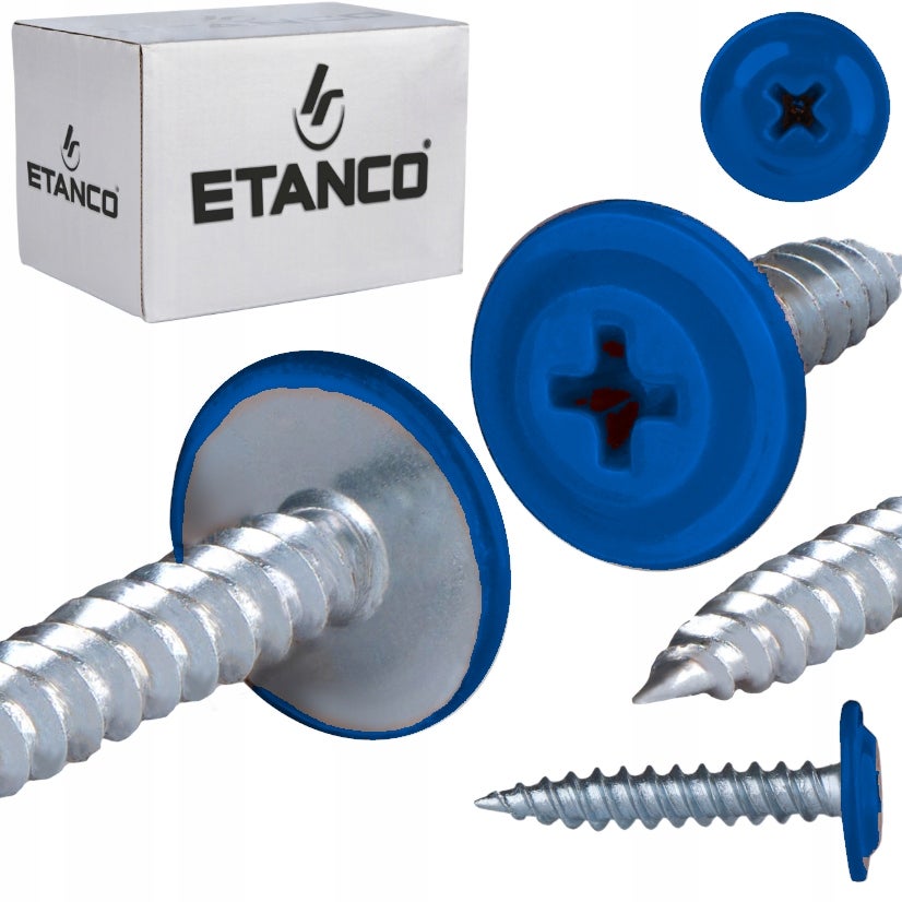 Wkręty podkładkowe Etanco zszywka 4,2x14mm, RAL5010 GM-S 250szt.