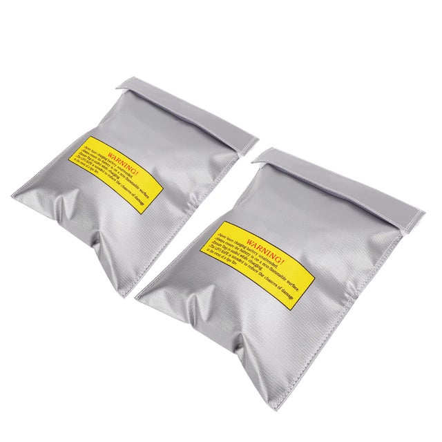 2 pezzi Lipo batteria borsa di sicurezza stoccaggio di sicurezza ignifugo antideflagrante accessorio