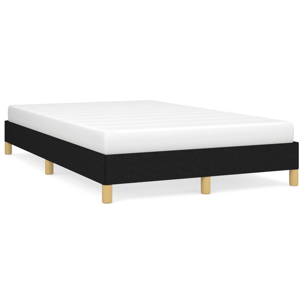 Cadre de lit sans matelas noir 120 x 190 cm en tissu - 2