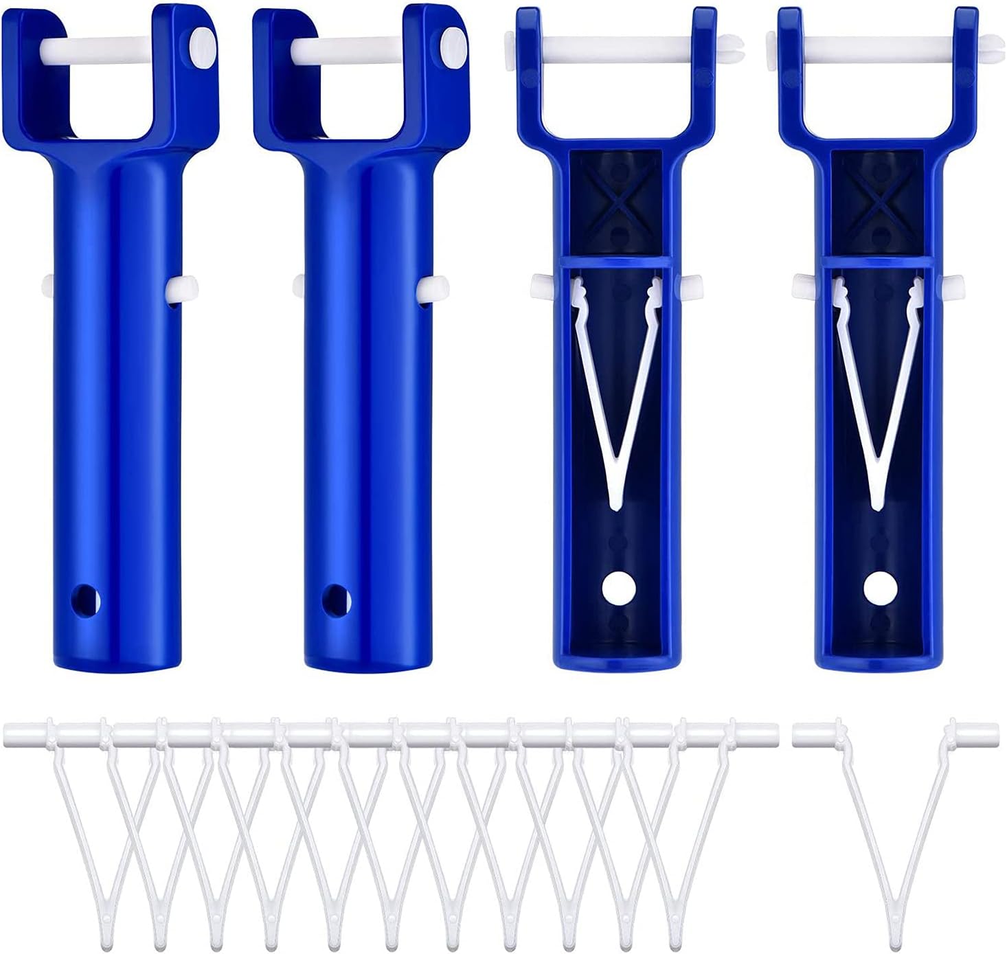 Zapasowy uchwyt do głowicy odkurzacza, akcesoria zamienne do narzędzia do czyszczenia basenu, zestaw 4 szt. z 12-częściowym klipsem V
