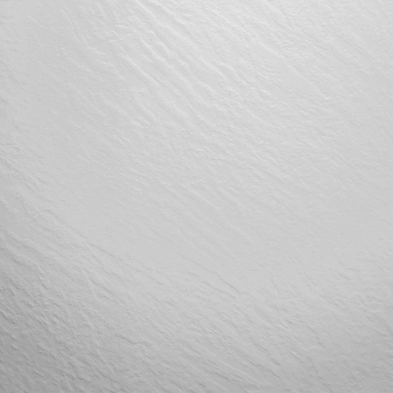 Receveur Résine 90 x 90 Façon Ardoise Blanc - 6