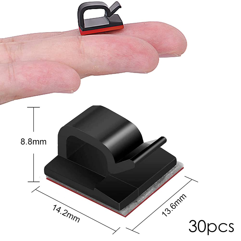 Piezas Clips para Cables Adhesivos Almacenamiento Cables Clips