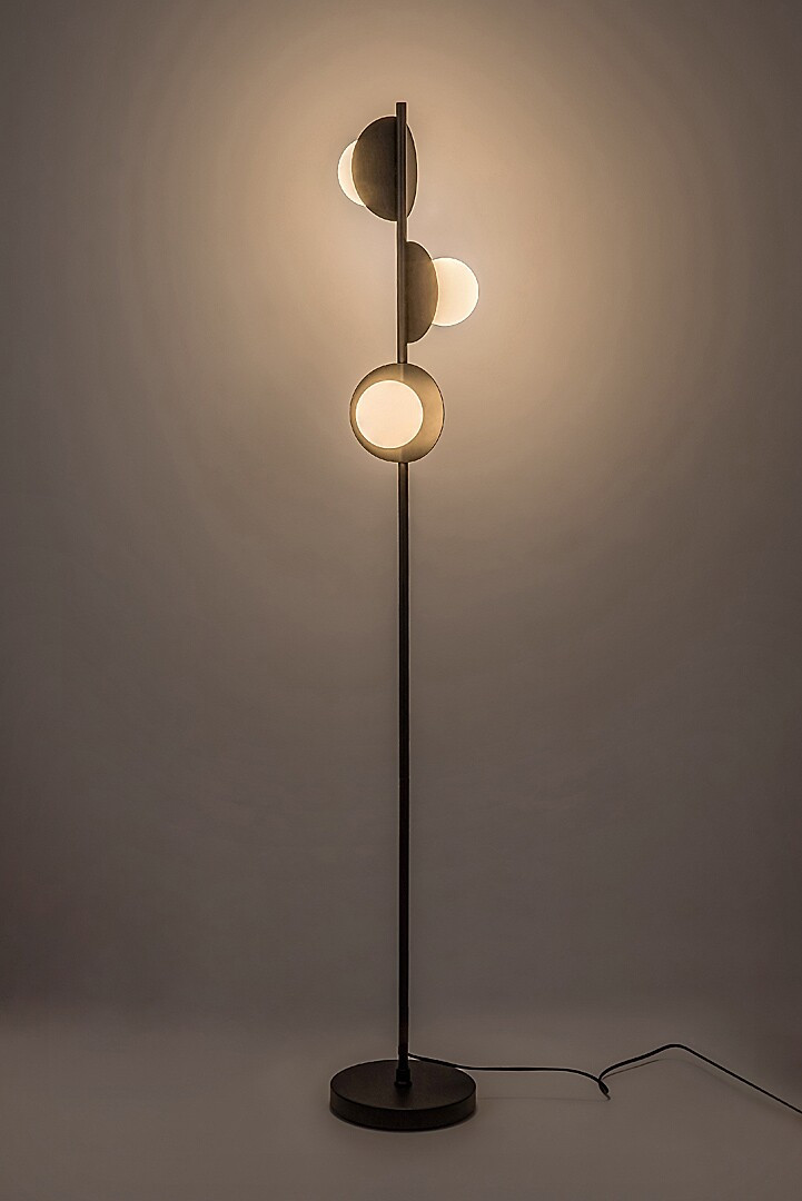 Lampa podłogowa stojąca Jules czarno-biała 3xG9x15W wym: 160 x 23 x 23 cm metal Rabalux
