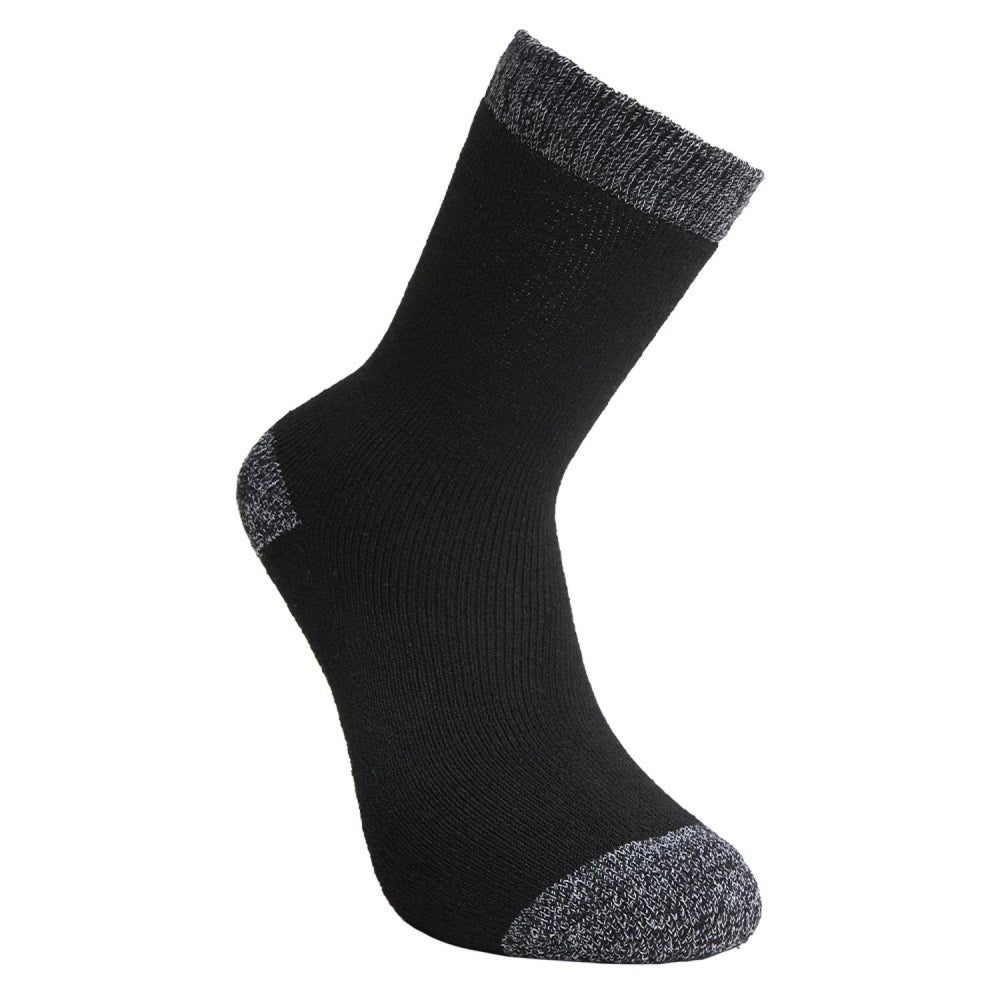 BILLY - LOT DE 5 PAIRES DE CHAUSSETTES - 9683 Gris chiné , Noir FR 39,42 - UK 6,8 - 4