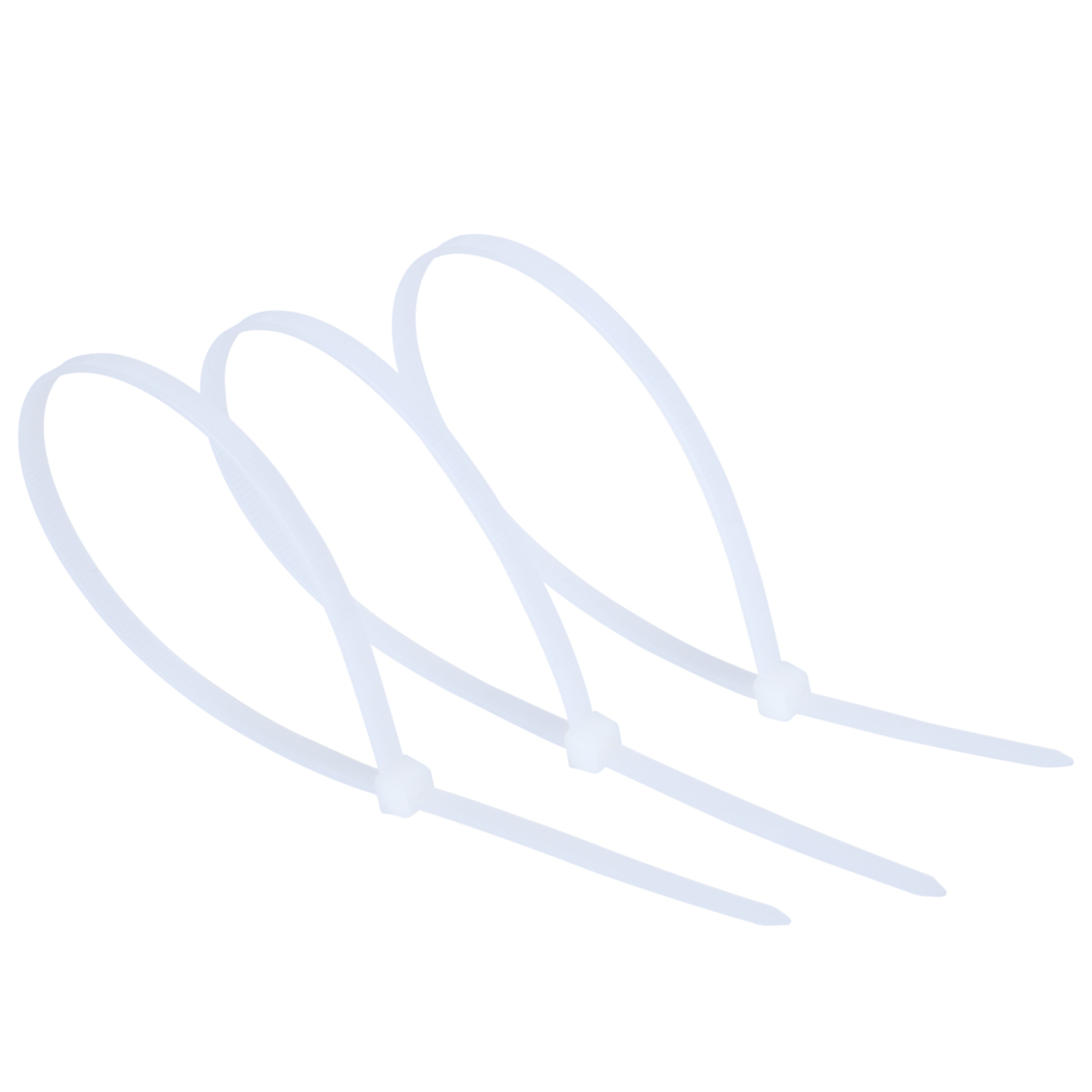 Collier rapide blanc lot de 100 colliers 300 x 4,8 mm - 3