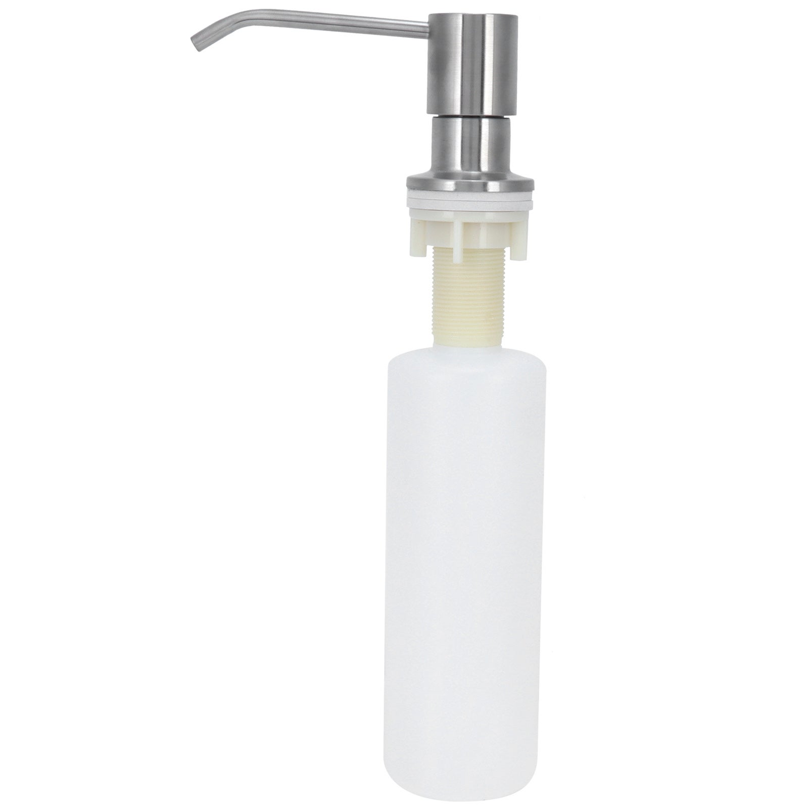 Distributeur de Savon Évier 350ml Inox Brosse Rechargeable Cuisine Salle de Bain - 2