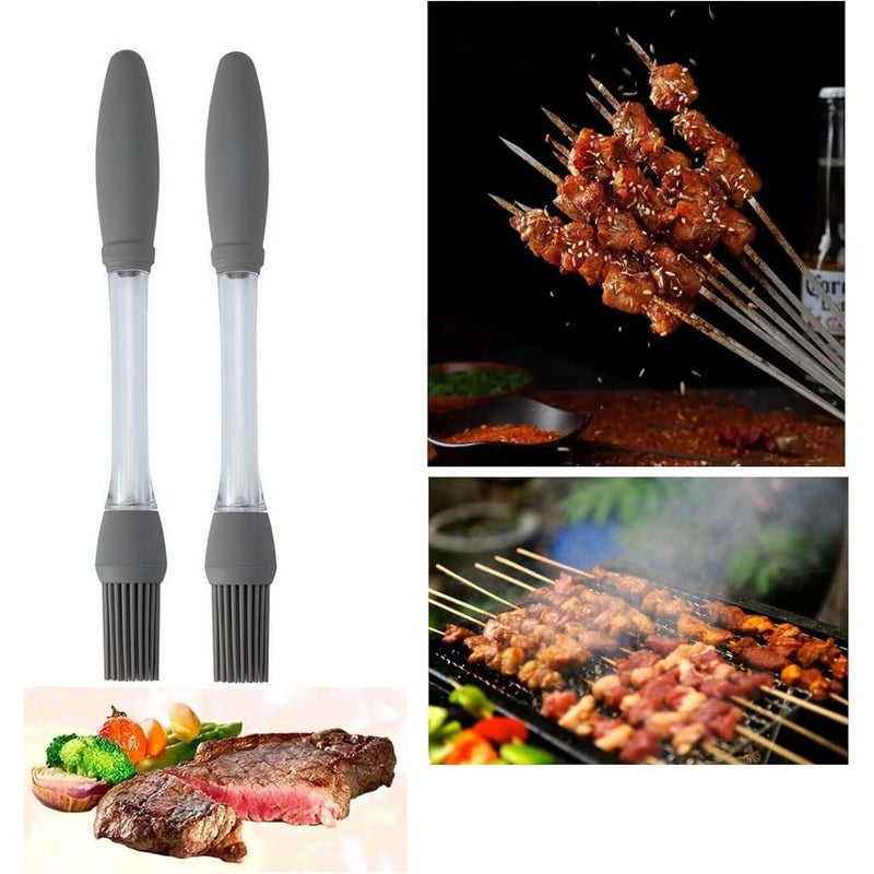 (2 sztuki) pędzelek do ciasta, pędzelek silikonowy, silikonowy pędzelek kuchenny, pędzelek kuchenny, ramka do pieczenia, narzędzie do maczania i ole