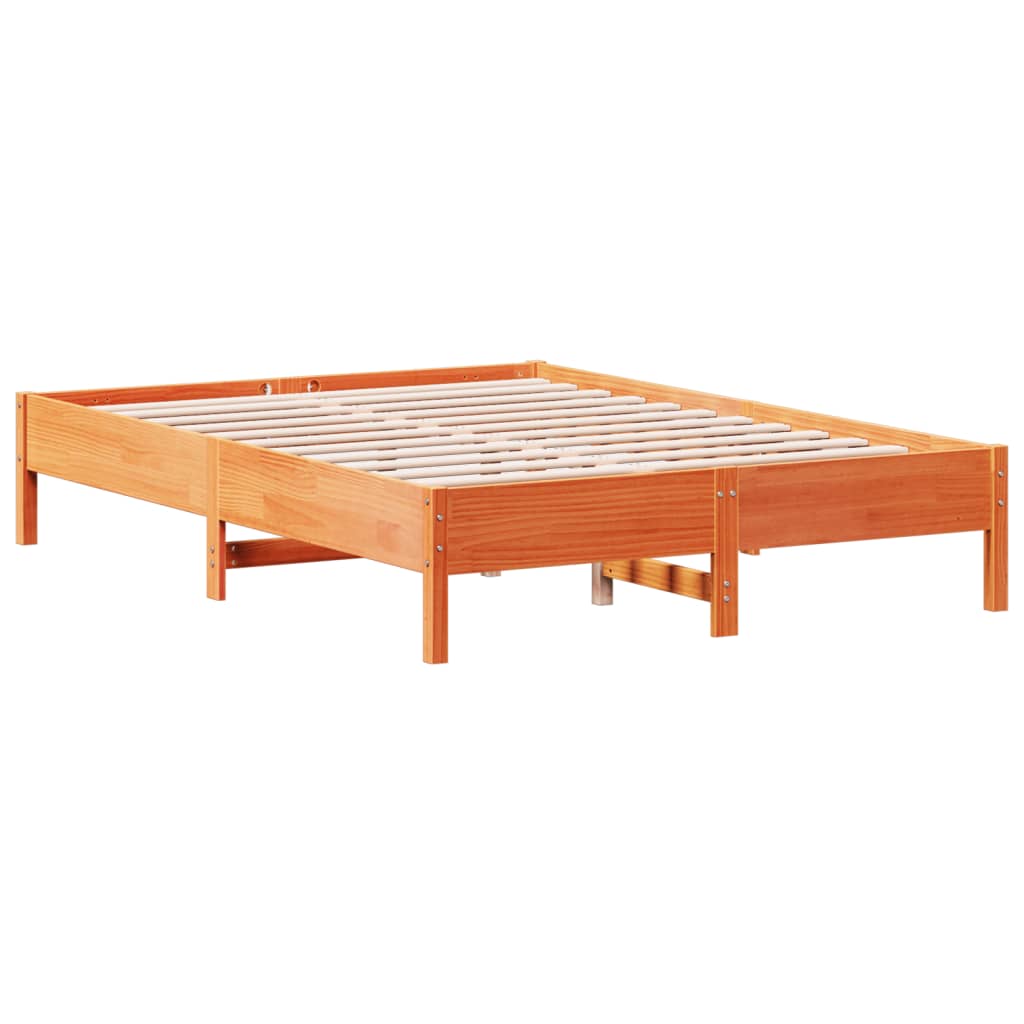 Lit 2 Places En Pin Massif – Style Poutre – Finition Cirée – Occasion