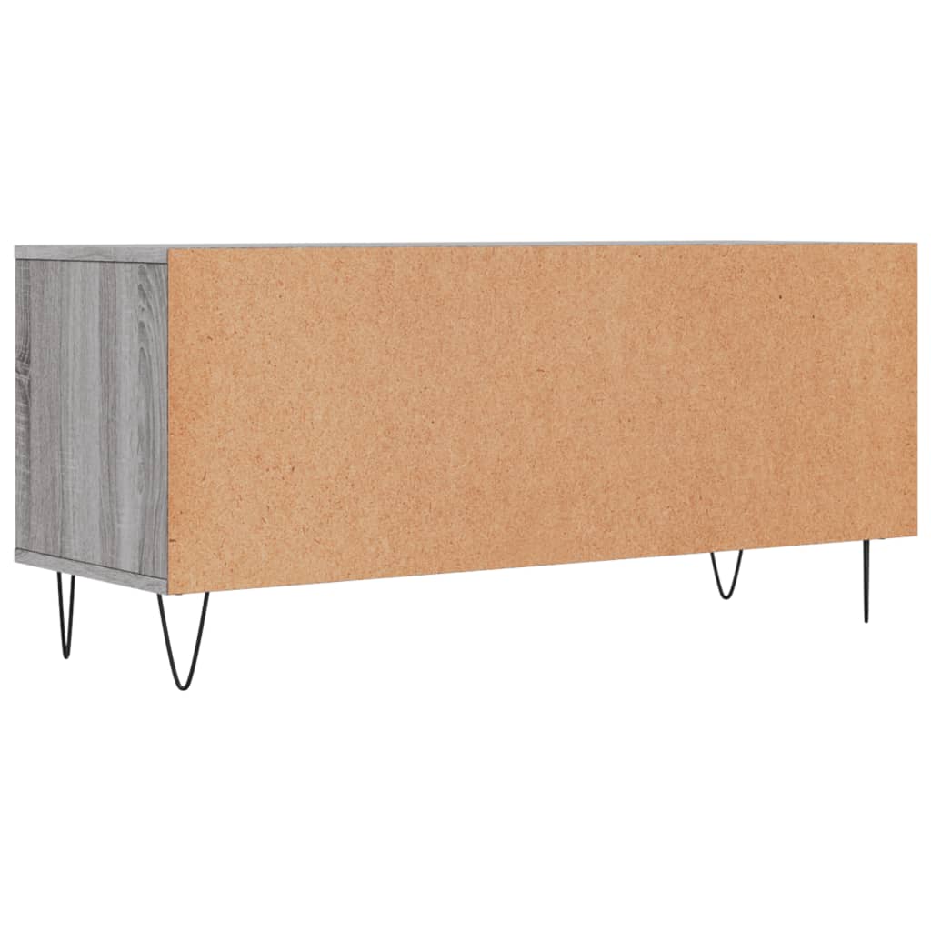 Maison Exclusive - Meuble TV sonoma gris 100x34,5x44,5 cm bois d'ingénierie - 8