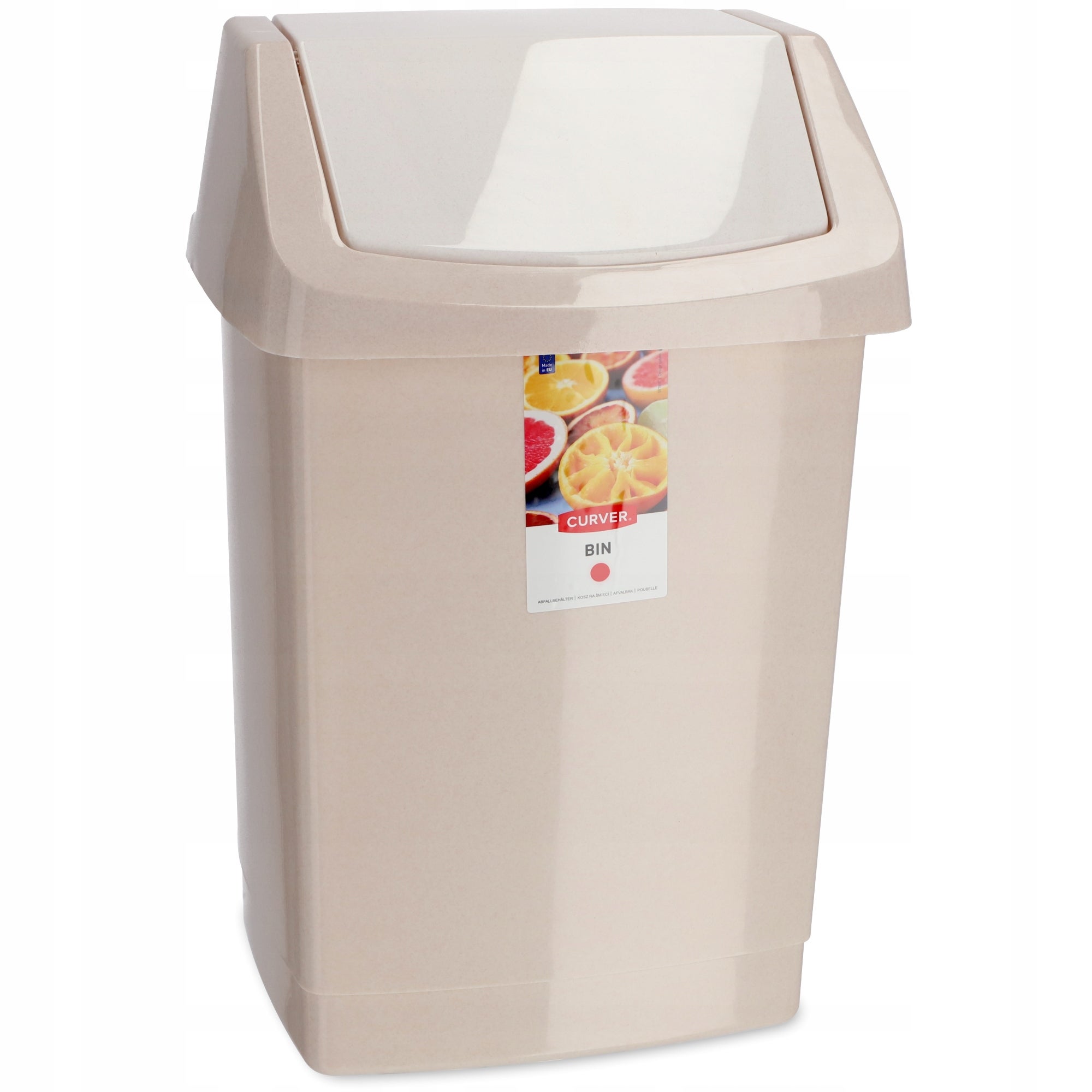 CURVER KOSZ NA ŚMIECI UCHYLNY 50 L BEŻOWY