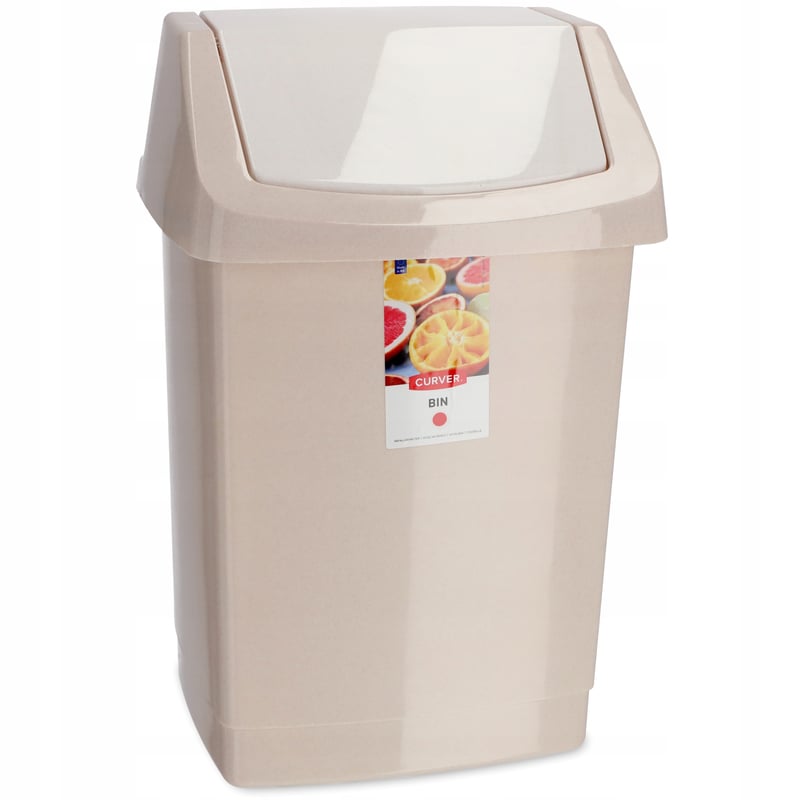 CURVER KOSZ NA ŚMIECI UCHYLNY 50 L BEŻOWY