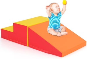 Parcours Motricité Bébé En Mousse Avec Escalier Et Toboggan Pour Enfant 6 Mois 3 Ans Modules Motricite Ideals Pour Escalade Jaune Vert 95166834