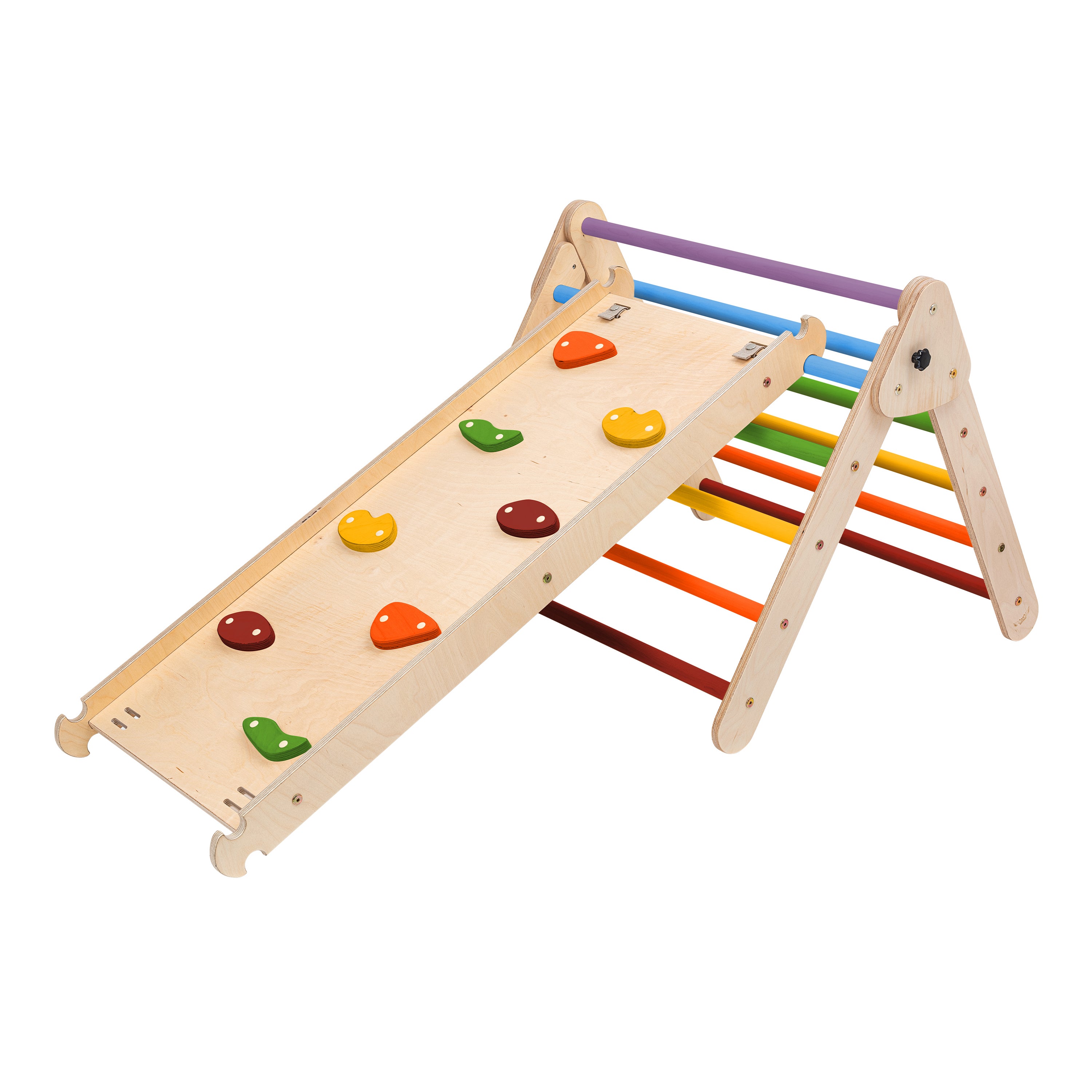 XWCHASA – Coffret 10 Instruments De Musique En Bois – Arc-en-ciel – Sac De Rangement Transparent – Montessori Dès 1 An