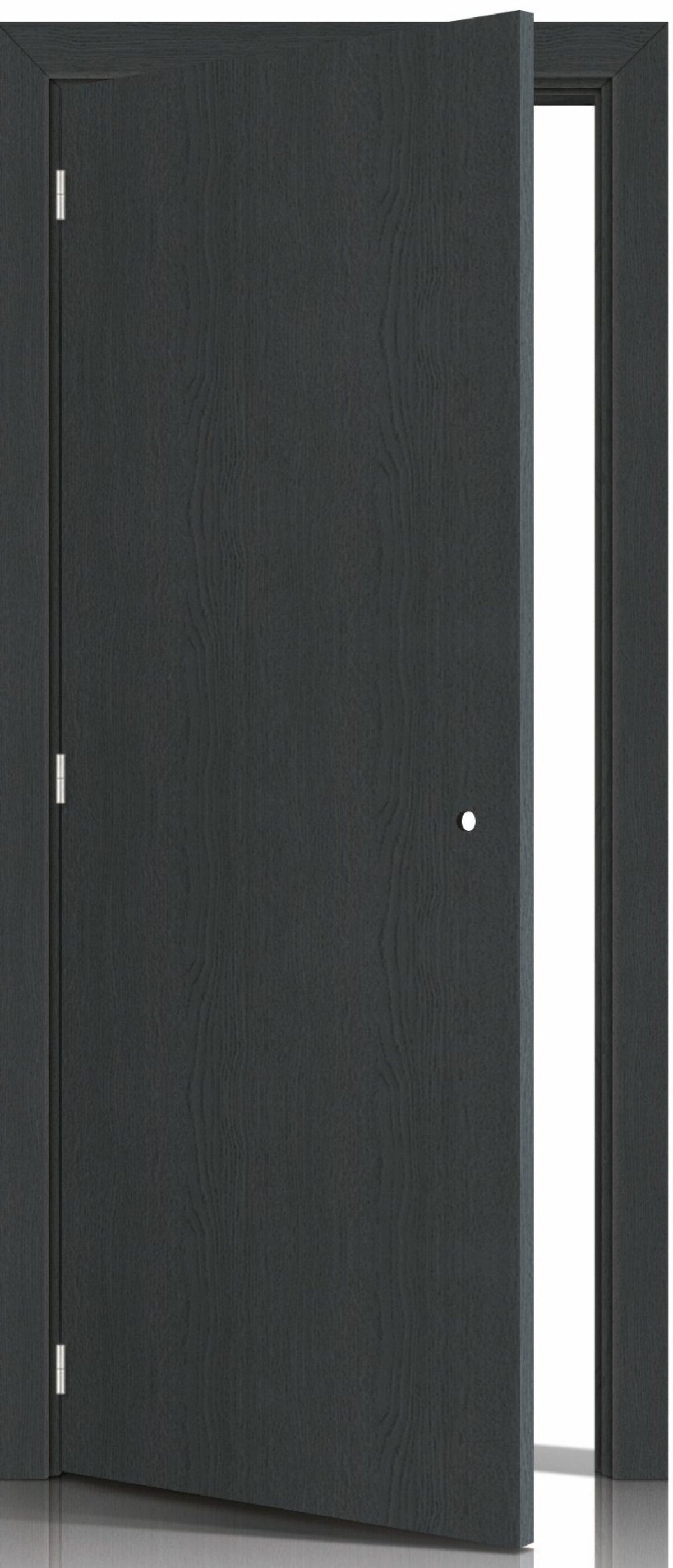 Bloc Porte Effet Chêne Anthracite Grey Oak H204 X L83 Cm Côte Tableau P.droit Gd Menuiseries - 3