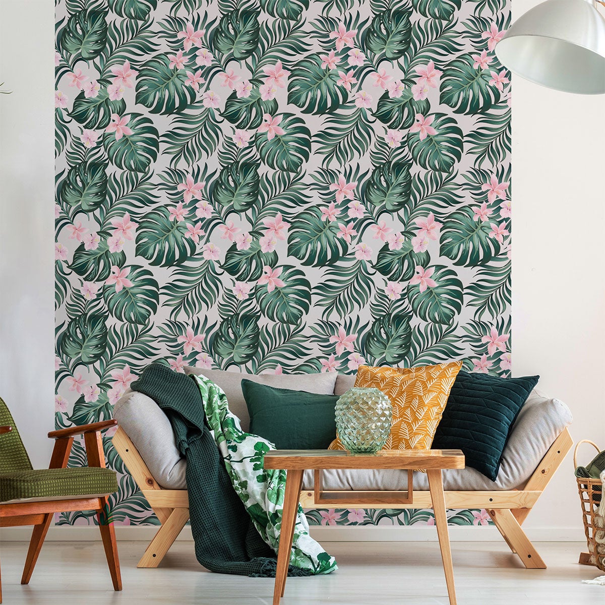 Adesivo carta da parati tropicale El Alto - Sticker adesivo - adesivi murali - 40x40cm - 5