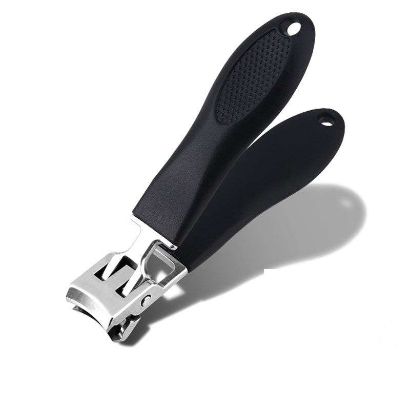 Coupe-ongles Double Ressort Avec Verrouillage - Forme Demi-lune, Poignée Plaquée Or - Lot De 2