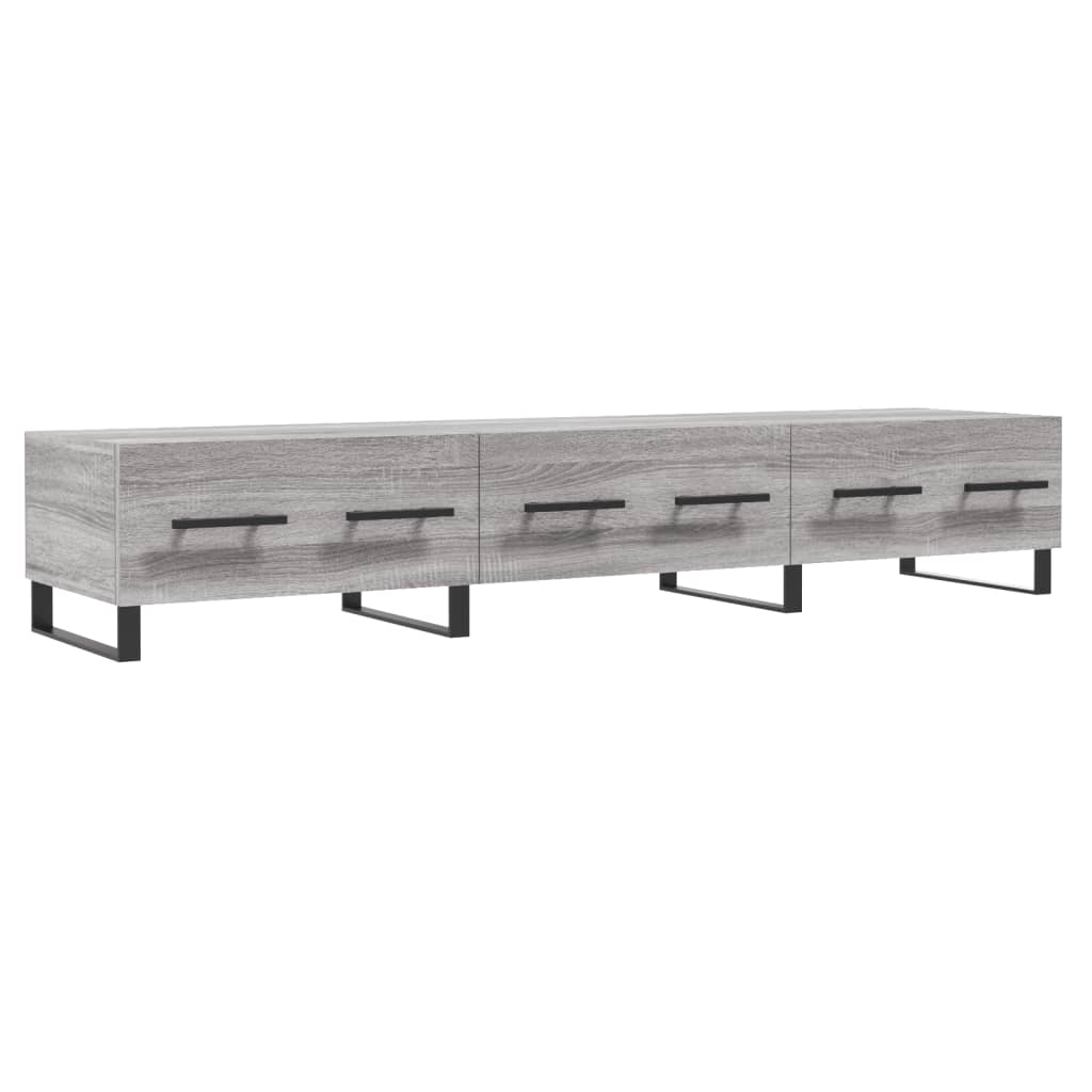 Meuble TV sonoma gris 150x36x30 bois d'ingénierie - 2