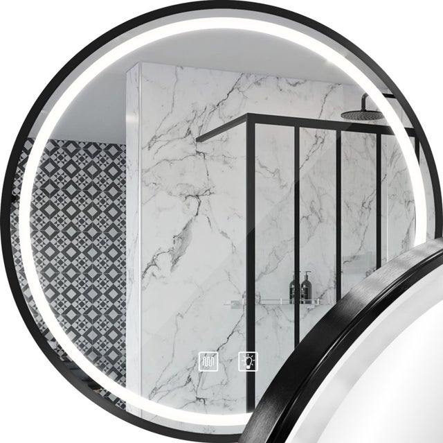 Lustro ścienne LED 80cm MMJ Black