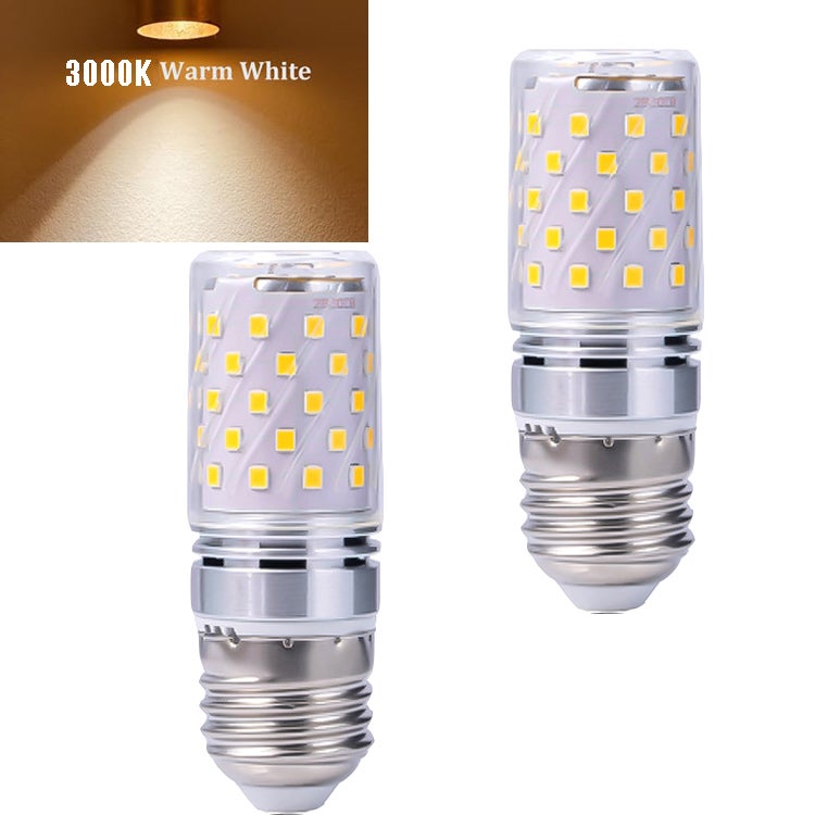 Zestaw 2 żarówek LED Edison E27, 16 W, ciepłe białe światło 3 000 K, 1 600 lm, odpowiednie do kinkietów i plafonów (srebrne)