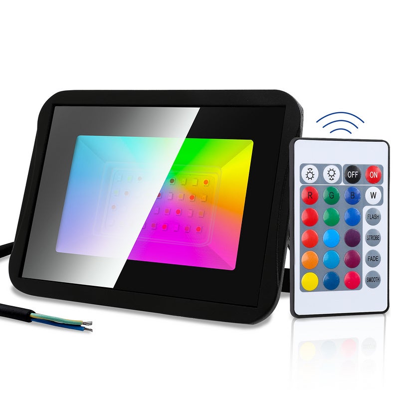 T-SUNUS Faretti LED Esterno RGB 30W - Controllo APP WiFi/Bluetooth, IP66 Impermeabile, 2 Pezzi - Foto 4
