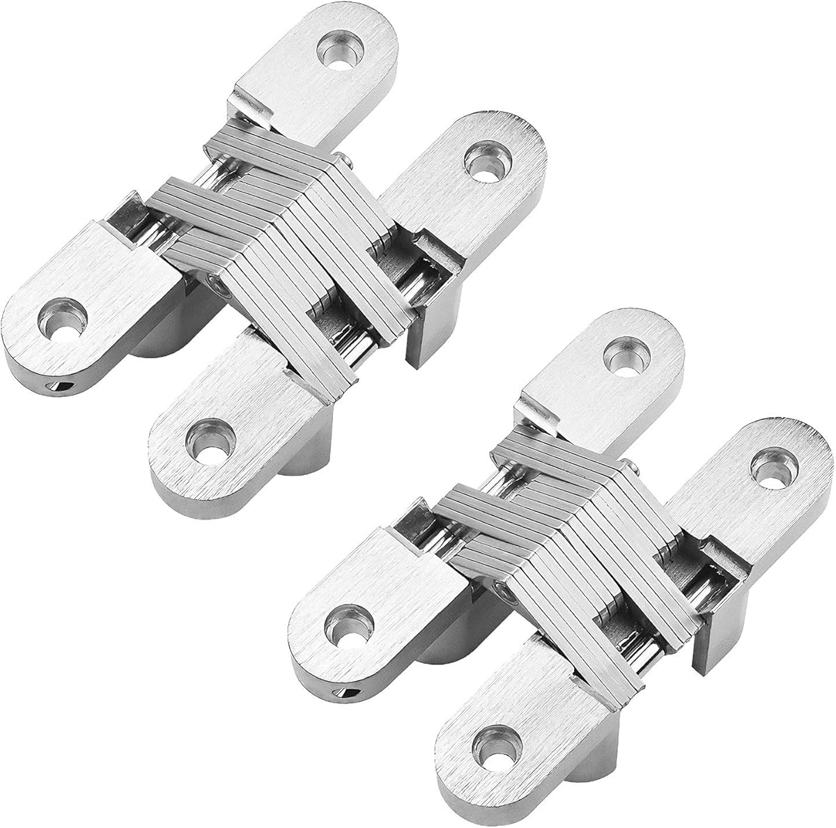2 sztuki (95×49,5×20 mm) Zawiasy niewidoczne, zawiasy ukryte do okuć meblowych, drzwi składane, 95 mm, obciążenie