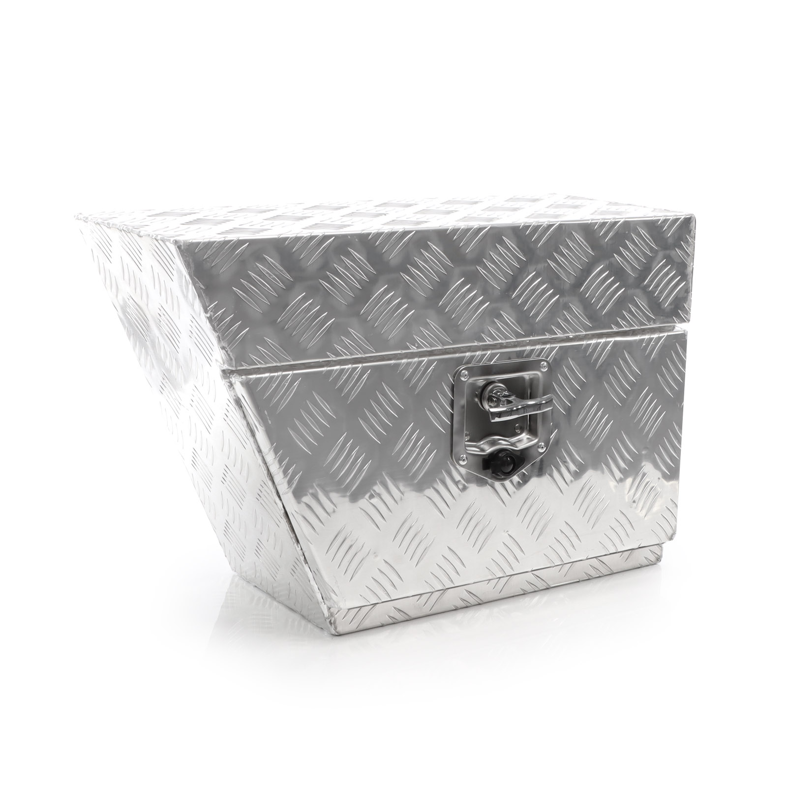 Coffre De Remorque Aluminium - 1105x385x400 Mm - Timon Alu Inclus - Idéal Transport