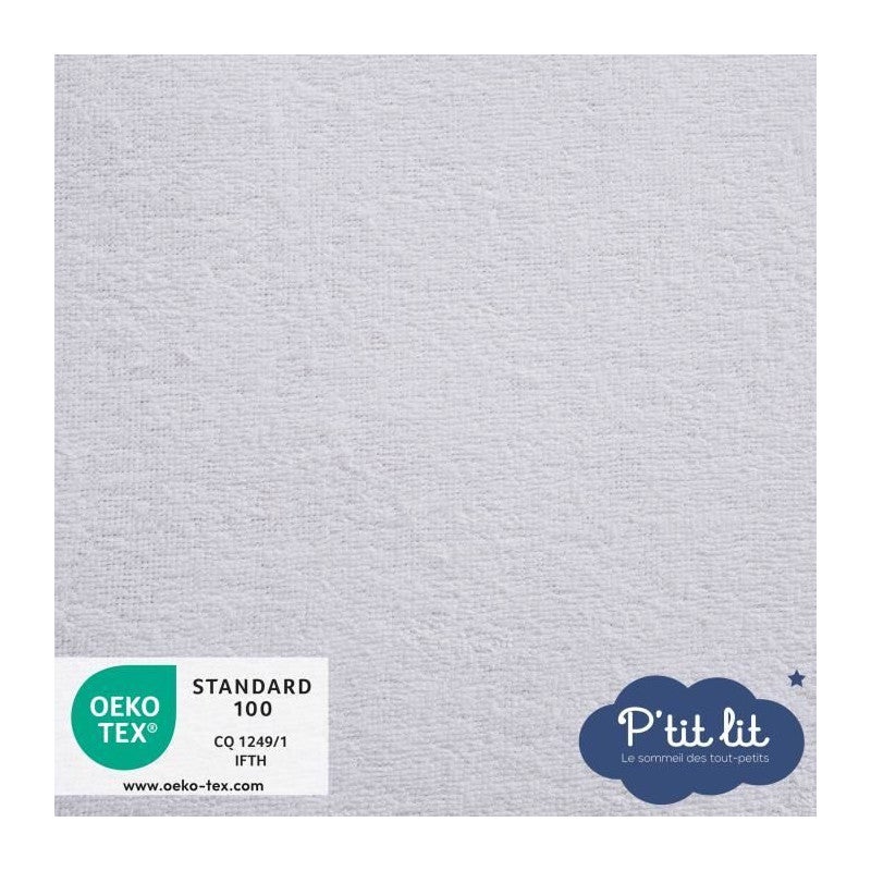 Lot de 2 Proteges Matelas Bébé Anti Acariens - pour Couffin, Nacelle, Landeau - Alese Imperméable - Bouclette 100% coton - 40 - 4