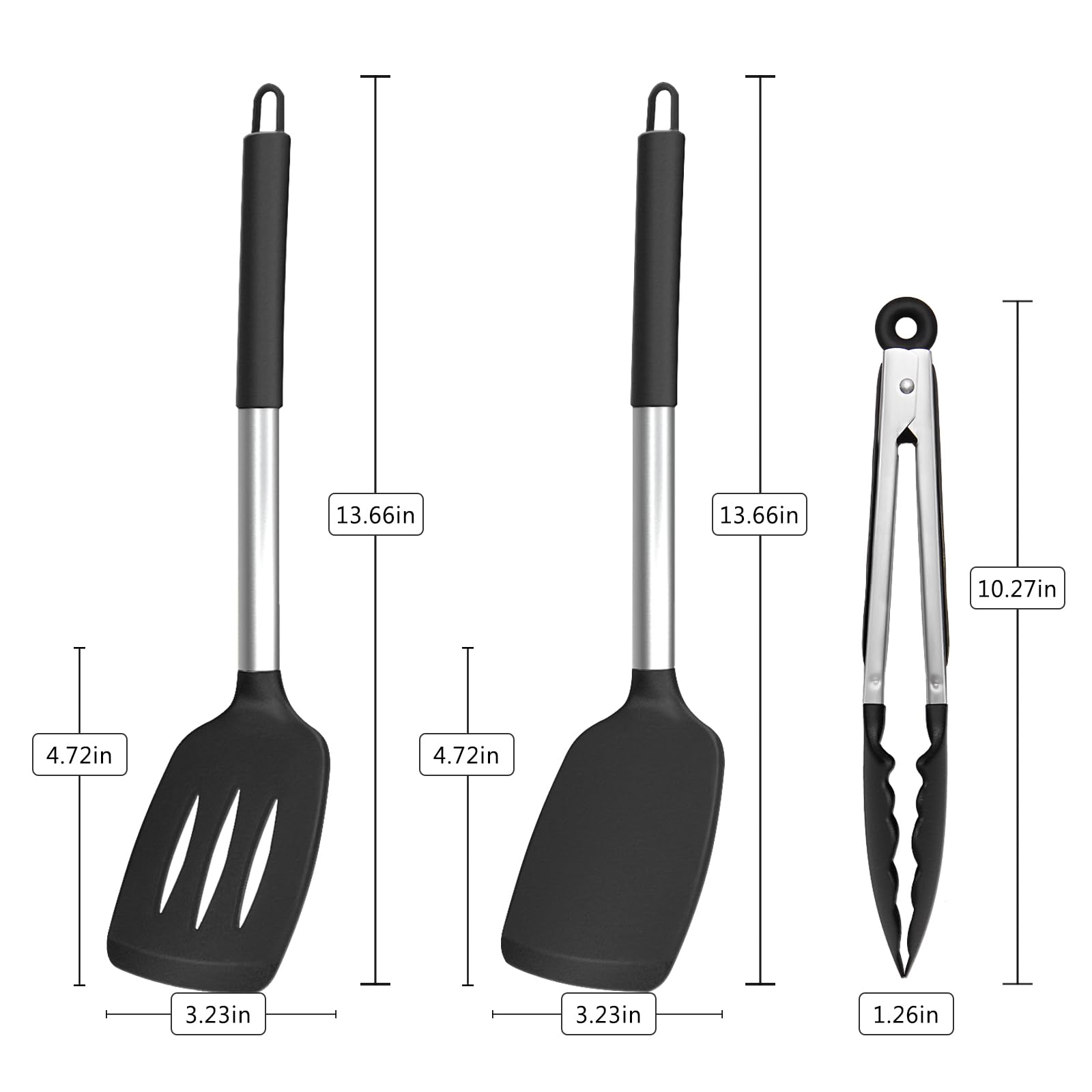 Spatola Sottile Da Cucina In Silicone Con Manico In Legno | MUJI - Foto 8