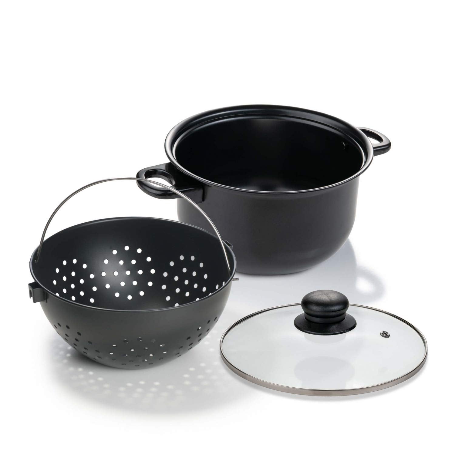 Scolapasta in Silicone con Clip - Colino per pasta da appendere a