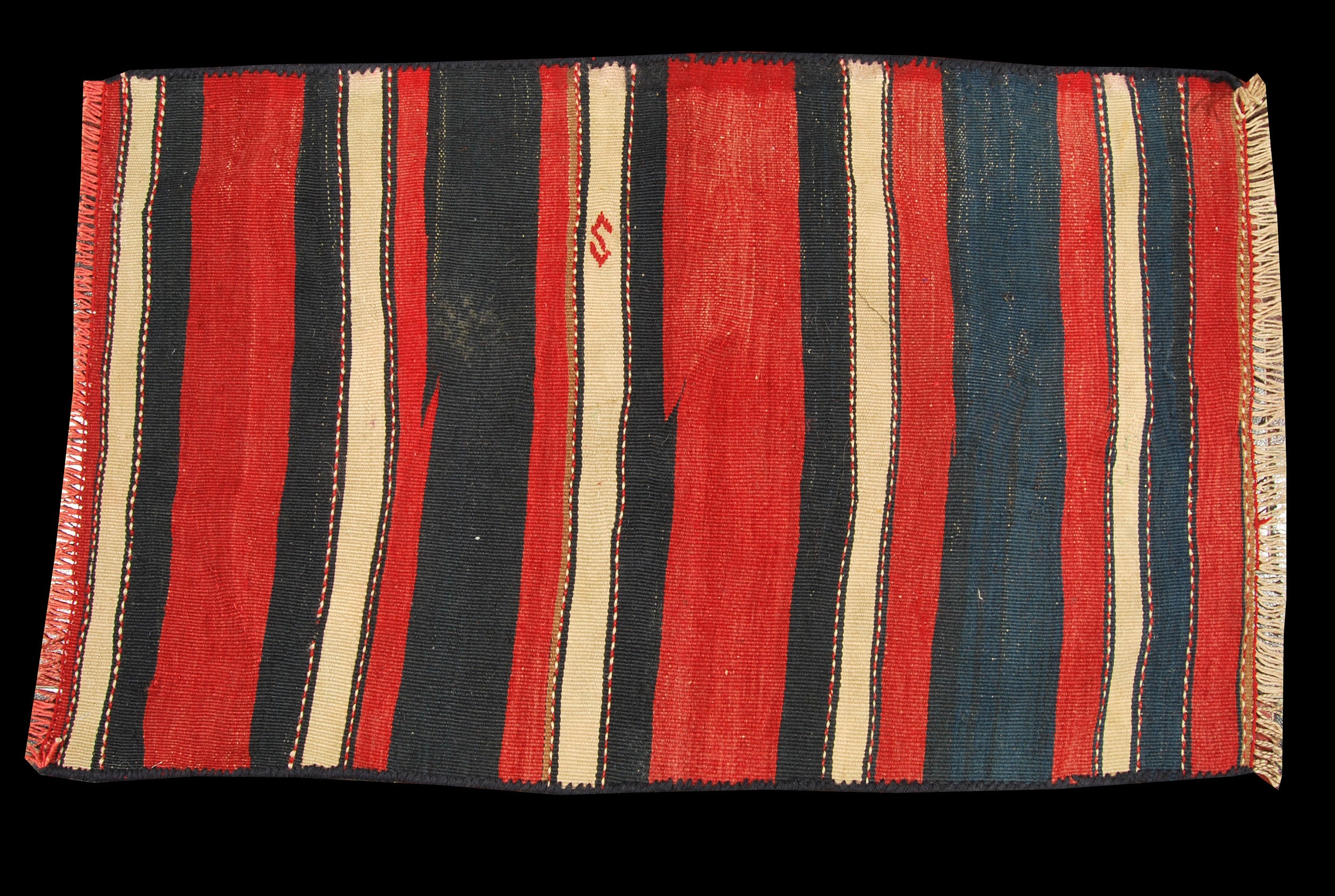 Oryginalny ręcznie tkany kilim/dywan z certyfikatem autentyczności 95x60cm GALLERIAFARAH1970