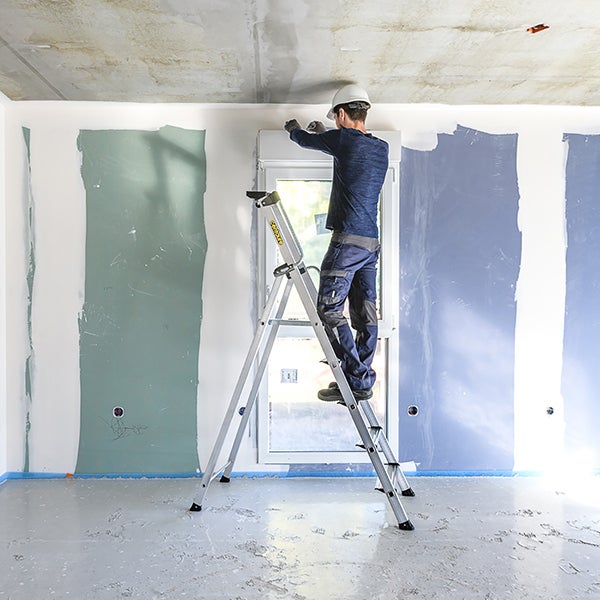 Escabeau 6 marches - Hauteur max. de travail 3.30m - 605206 - 3