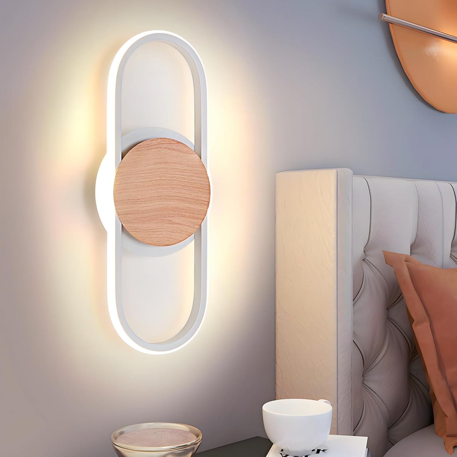 DELIPOP Applique Murale Intérieure LED, Lampe Murale Moderne 20W 2500LM, Luminaire Moderne pour