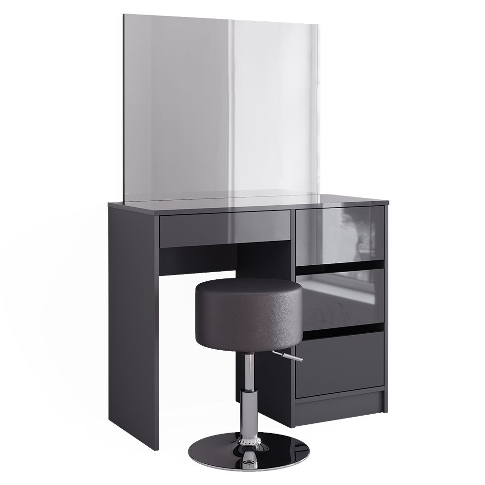 Tavolo Da Toeletta Per Bambine Rosa Con Specchio Girevole 360° - Cassetto E 7 Accessori Per Trucco, Legno - Foto 9