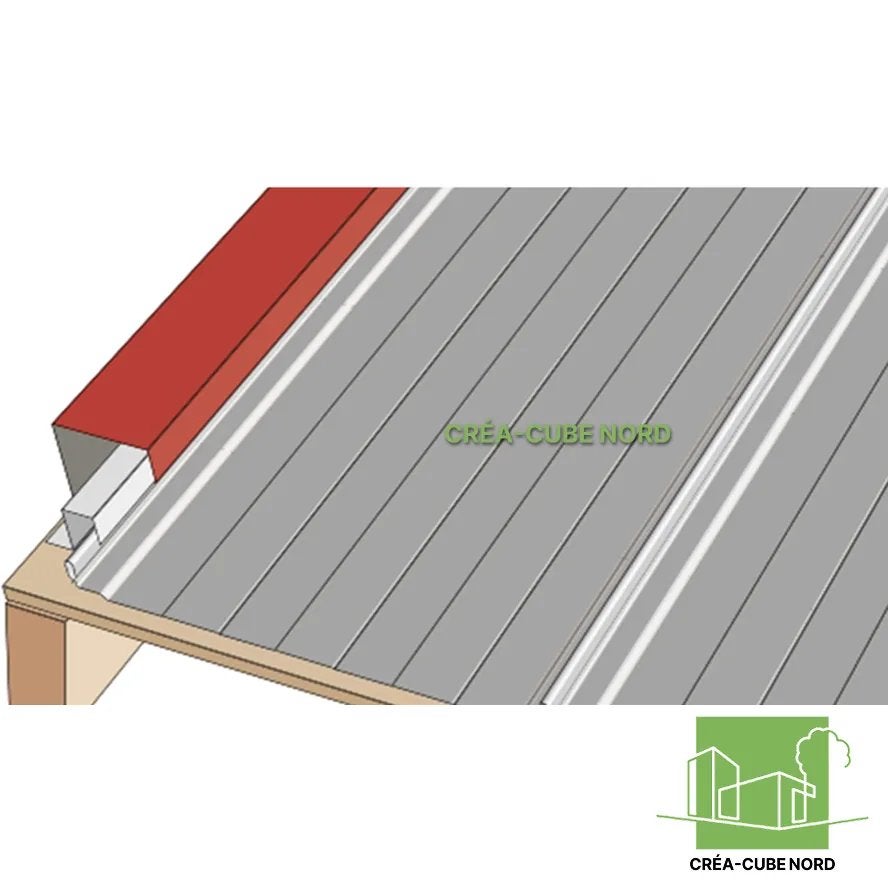 Bande de Rive Bac Acier - 2.10m - Noir | Leroy Merlin