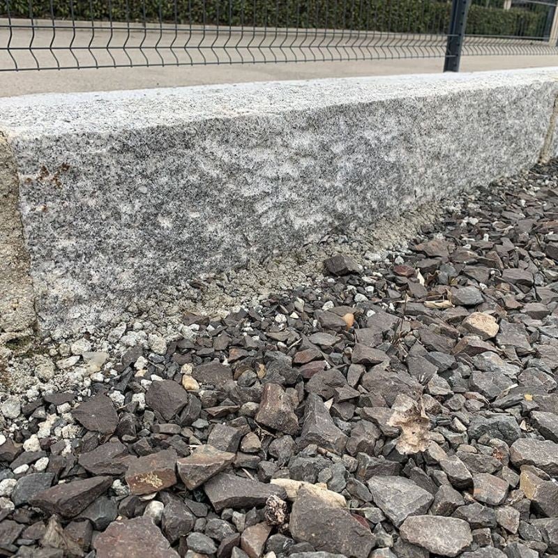 Bordure de jardin Pierre naturelle Granit Gris Aslo - 8 cm - 100 x 20 cm - 2