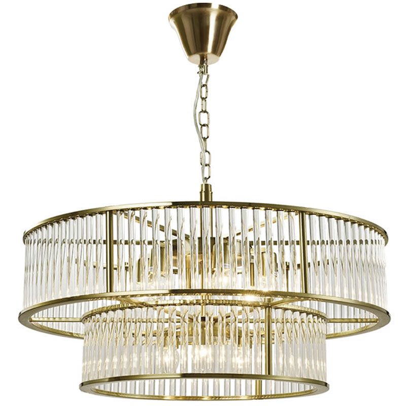 Lampa Sufitowa Wisząca Kryształowa Toolight App1562-8Cp-2 Złoty